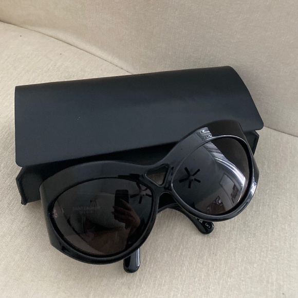NWOT Saint Laurent 67mm Cat Eye black Sunglasses main image 9